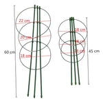 supports plantes grimpantes treillis jardin vert métallique durable clipsage tomates haricots 60cm 45cm