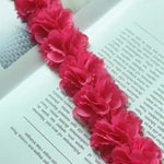 couronne fleurs artificielles motif floral rose clair noir blanc rouge violet mariage