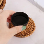coasters tressés naturels rustiques différents 8cm 10cm 13cm 16cm respectueux environnement