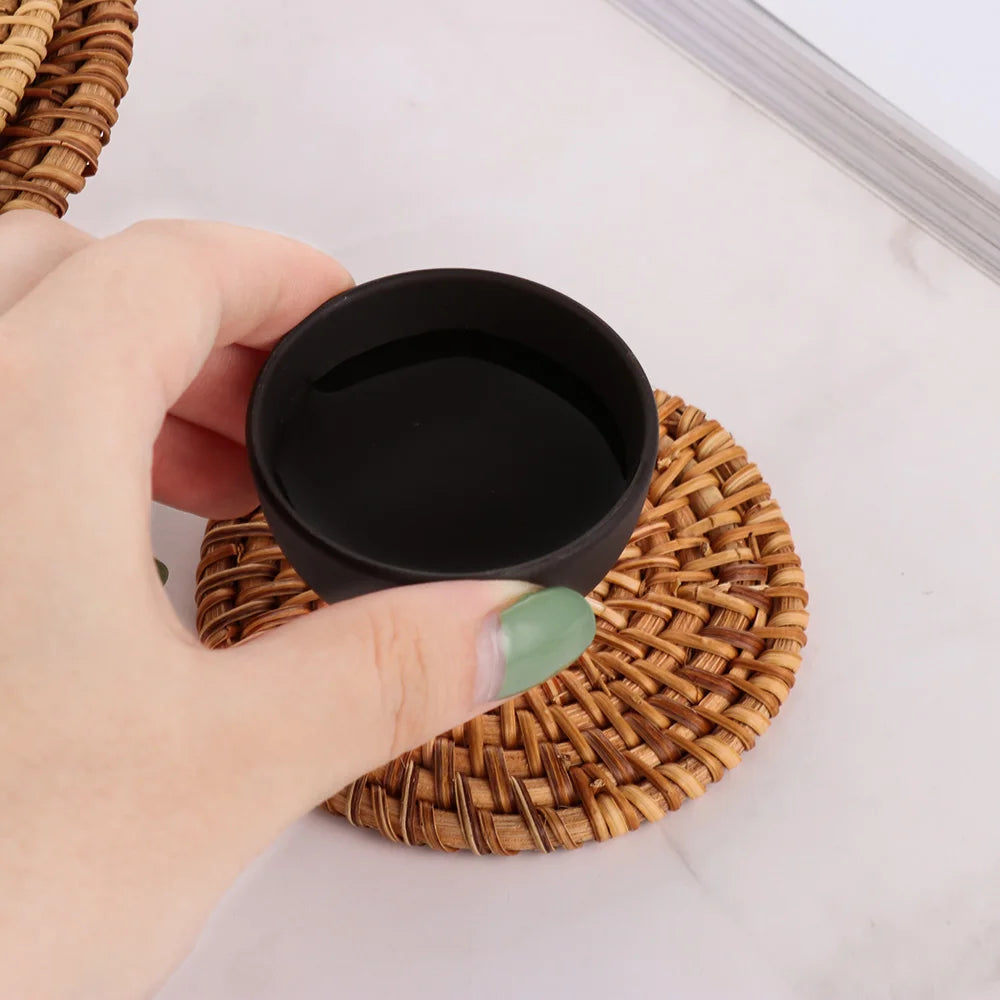 coasters tressés naturels rustiques différents 8cm 10cm 13cm 16cm respectueux environnement