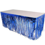 rideau table franges décorations fête mariage anniversaire bleu rose argent vert violet moderne