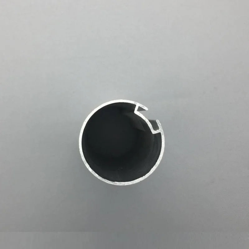 tube stores roulants aluminium argenté opacité moderne simple double rainures
