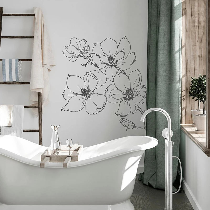 Autocollant mural nature moderne dans une chambre d'enfant