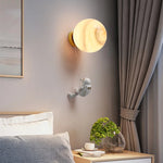lampe murale moderne blanc gris astronaute lune éclairage chambre salon contemporain led fixé mur