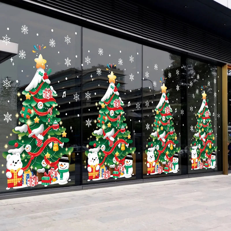 Détail du motif sapin de Noël en style dessin animé