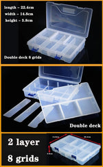 boite rangement plastique transparente compartiments ajustables bijoux petits objets divers