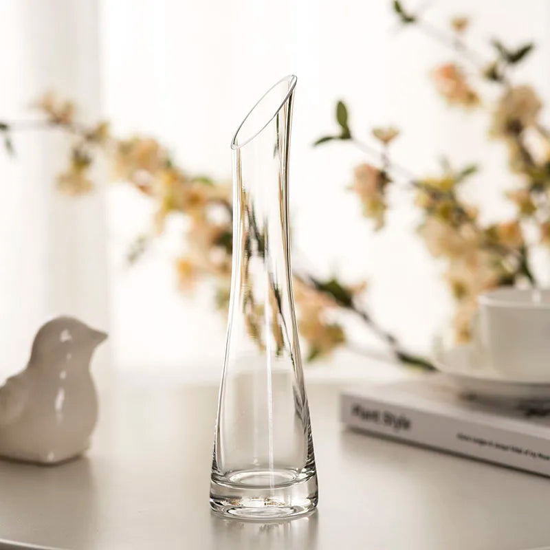 vases modernes violet gris bleu transparent décoration intérieure table contemporain