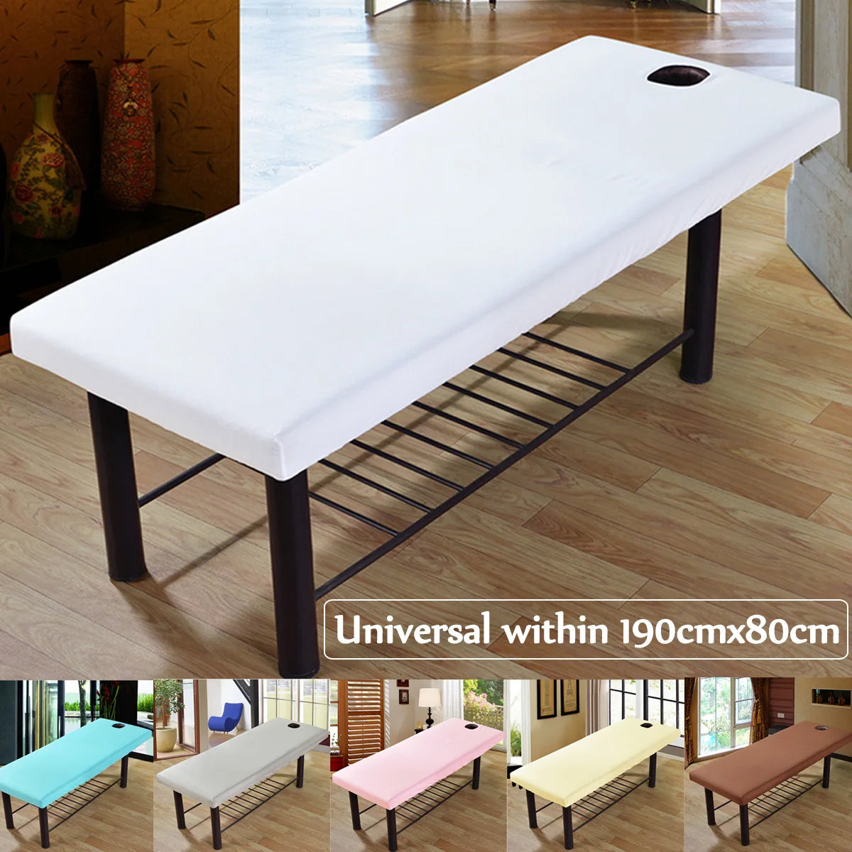 table massage pliable rose moderne fonctionnelle couverture unie opaques adultes salon beauté spa