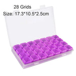 boîte rangement bijoux transparente clips moderne petite boîte précieuses organisation pratique rose violet