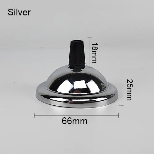 support lampe moderne vis fixations 18mm 25mm 66mm noir blanc doré cuivre