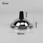 support lampe moderne vis fixations 18mm 25mm 66mm noir blanc doré cuivre