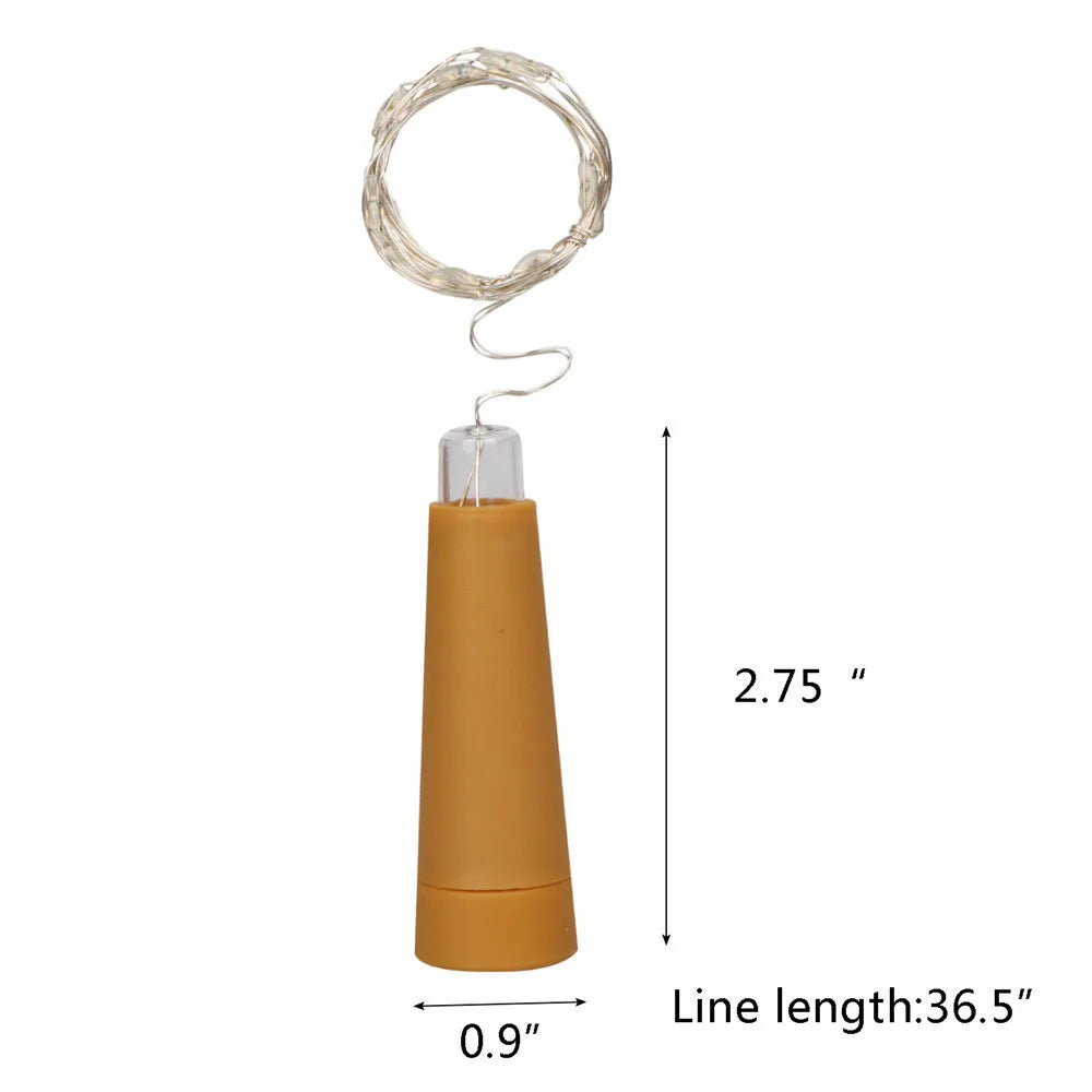 guirlande led guirlande bouteille liège lumineuse couleur chaud fêtes transparent festive