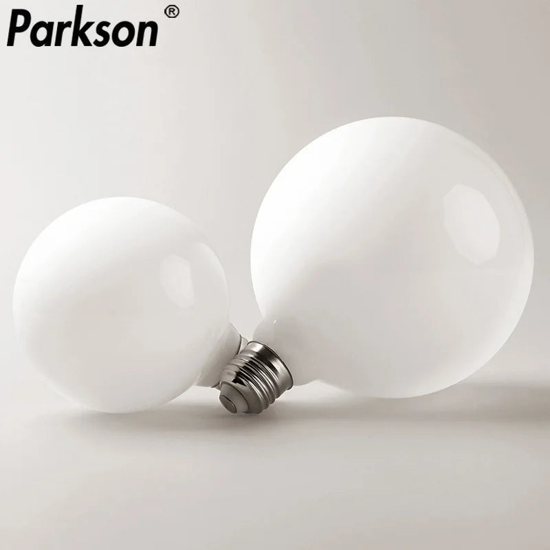 Ampoule LED blanc opale E27 moderne 2700K 6500K G95 G125intérieur salon chambre coucher