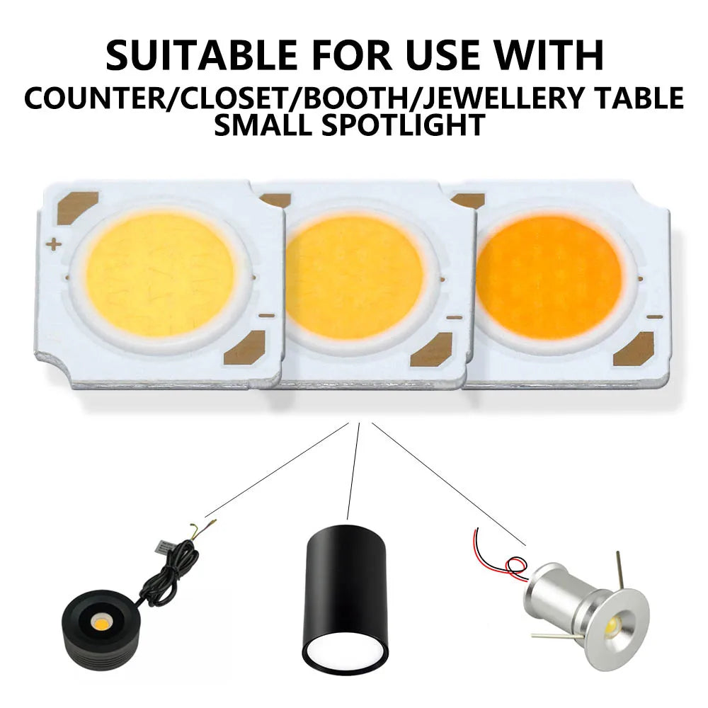 ampoule led blanc froide neutre chaude 6000k 4000k 3000k bridgelux 1835 chip modernes 13x13mm