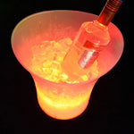 seau glace 5l violet rose orange vert moderne led tringle transparent glaçons