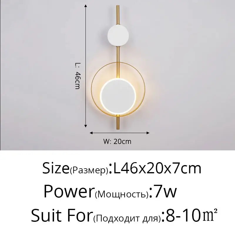 lampes murales décoratives modernes LED noir blanc vert foncé orange éclairage ambiance chambre salon