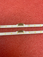 ruban led blanc adhésif moderne points lumineux jaunes espacés connecteur aluminium blanc fixations inclusées