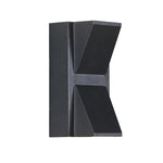 applique murale contemporaine aluminium noir géométrique led résistante l'eau fixée mur lumière d'intérieur industrielle