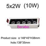 Spot LED moderne 18W 8W 10W 20W blanc opaques rondes noires 6000K 4000K 3000K