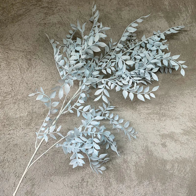 décoration extérieure maison branche artificielle or gris feuilles naturel minimaliste 100cm événement mariage