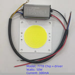 puce led cob 50w driver câbles lampadaire extérieur blanc jaune électronique