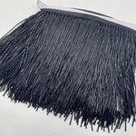 franges verre noires or argent decoratives 15cm textiles costumes 10cm moderne