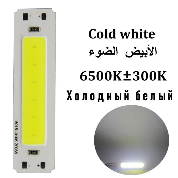 lampe led blanc jaune moderne connecteurs electrique 6000k 3000k 60mm 40mm 8mm