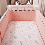 lit bébé drap montgolfières nuages carreaux 190cm 360cm doux moderne coton roseclair