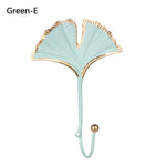 porte clés élégants moderne or feuilles stylisées porte sacs décoratifs