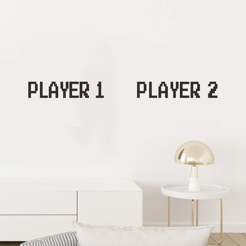 décoration murale autocollant pixel art avion minimaliste noir blanc chambre enfant