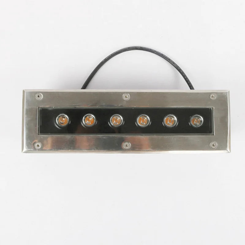 lampe led jardin ip68 3000k 4000k 6000k noir argent moderne minimaliste fixations vis cable