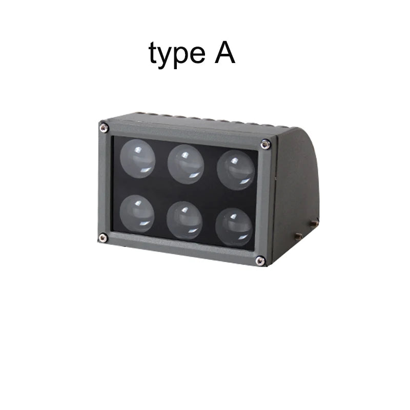 projecteur led extérieur gris aluminium ip67 moderne puissant mur câble noir fixe
