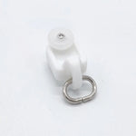 rideaux rouleau blanc moderne poulie rail accessoire maison intelligent crochet anneaux métalliques