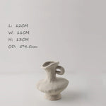 vase blanc céramique moderne minimaliste texturé opaque décoration intérieure table chambre esthétique