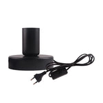 lampe table moderne noire interrupteur bouton compatible EU US led chambre coucher