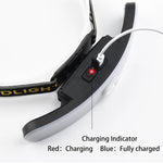lampe frontale led rechargeable ruban ajustable mode moderne pêche camping randonnéeurgence
