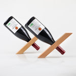 support bouteilles bois naturel moderne bouteille vin verre texture bois japonais