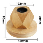 lampe poser moderne minimaliste bois naturel noir interrupteur câble d'alimentation eu