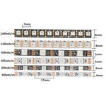 ruban led noir blanc smd 5v ws2812b 50000h adhésif moderne circuits imprimés led
