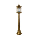 lanterne dorée classique motifs géométriques ip65 protection extérieure éclairage public aluminium opacité moderne