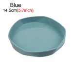 assiettes modernes plastique durable orange rose gris bleu jaune 11cm 14.5cm