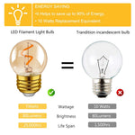 ampoule led filament spirale dorée vintage 220v e27 2200k 25000h dorée opaquée 40x60mm