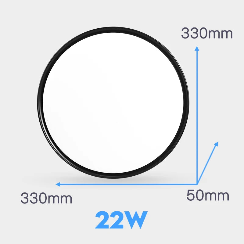 plafonnier led moderne plaque lumineuse blanche minimaliste salon maison éclairage intérieur plat