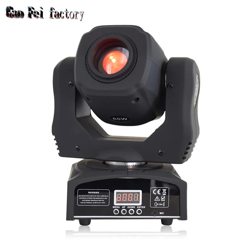 projecteur led 60w couleurs gobo effet arc ciel dmx moderne disco scène dj