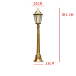 lampe rue or noir classique ip55 led 85265v éclairage public aluminium brillant vintageextérieur