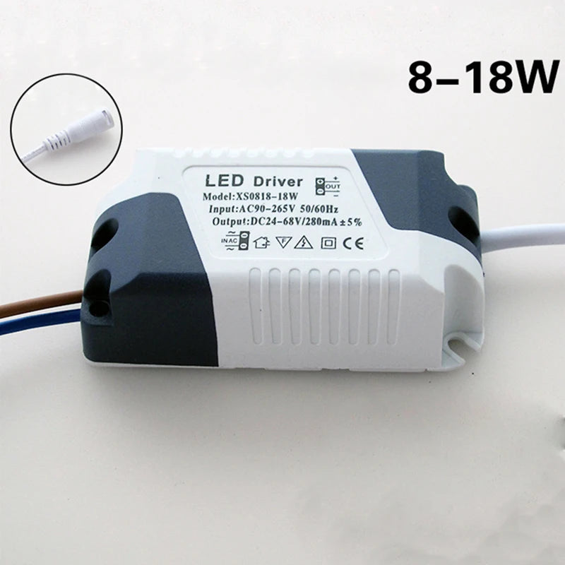 driver led alimentation électrique étanche 24w 90 265v blanc gris moderne certification