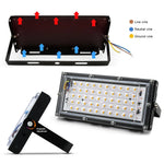 projecteur led 100w 50w noir moderne ip65 extérieur intérieur 220v
