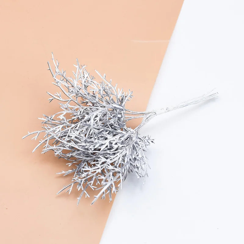 plantes artificielles or argent feuilles cèdre pin naturel decoration mariage exterieur branchées exposant