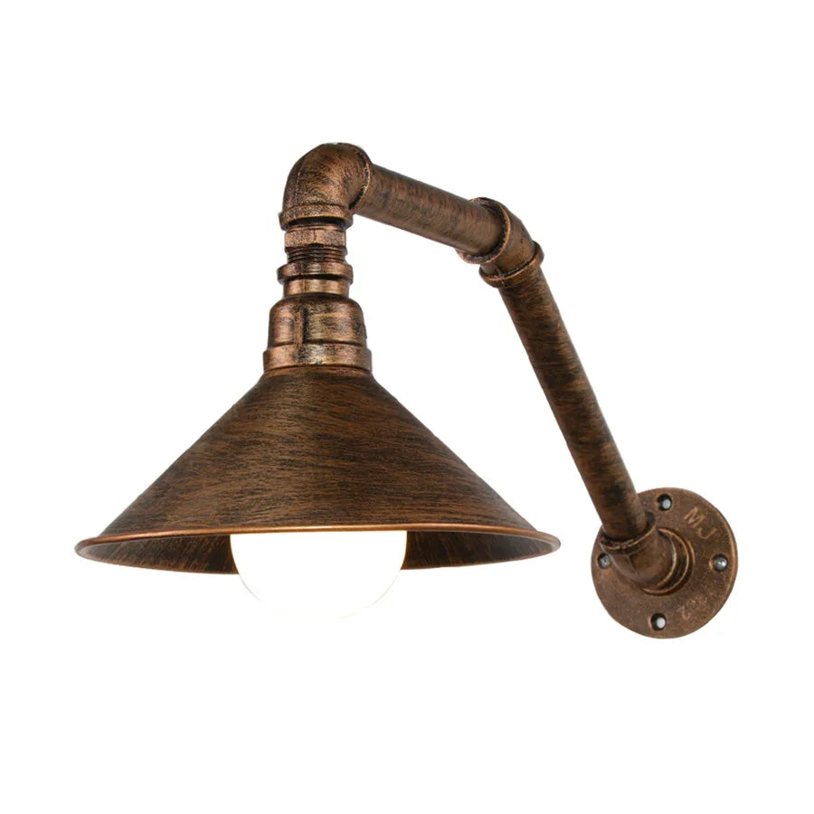 lampe murale industrielle métal vieilli bronze éclairage quotidien chambre salon cuisine étudié entree sdb