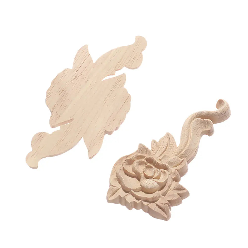 appliques decoratives bois floral sculptees baroques naturelles decoration murale farmhouse classic